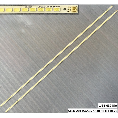 SUNNY SN055L3D, LJ64-03045A, 55-DOWN, SLED 2011SGS55 5630 86 H1 REV0, LJ07-00906B, LTA550HJ12, LED BAR