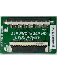 5. SAMSUNG LVDS Çıkışlı HD Anakartı SAMSUNG FULL HD Panele Takmak için  LVDS Çevirici Adaptör