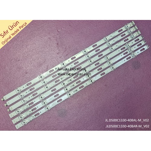SAMSUNG UE50TU8000U Led bar, SAMSUNG UE50TU8500U Led bar, JL.D500C1330-408AR-M_V02, JL.D500C1330-408AL-M_V02, Panel ledleri