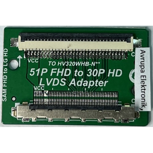 3. LG LVDS Çıkışlı HD Anakartı SAMSUNG FULL HD Panele Takmak için  LVDS Çevirici Adaptör