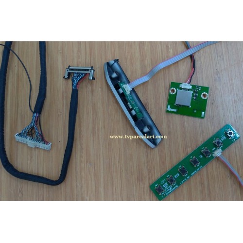 PREMIER PR 50W6, WIFI-5, 5109AC, Wifi Modul, CH0012-3, Kumanda alıcı göz,  JUC7.820.00104950 Tuş takımı Ve LVDS Kablosu